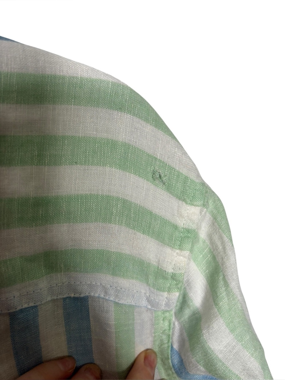Talbots Linen Button-down Oversized Boxy Long Sleeve Button Up Medium Lagenlook - Picture 6 of 10